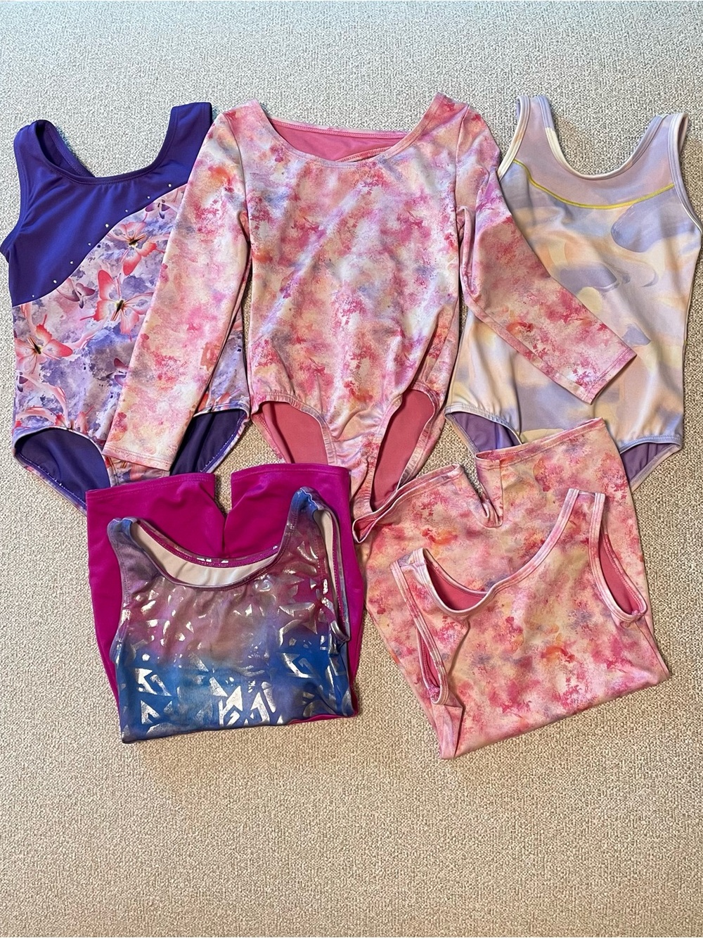 5 Gymnastics Leotards
